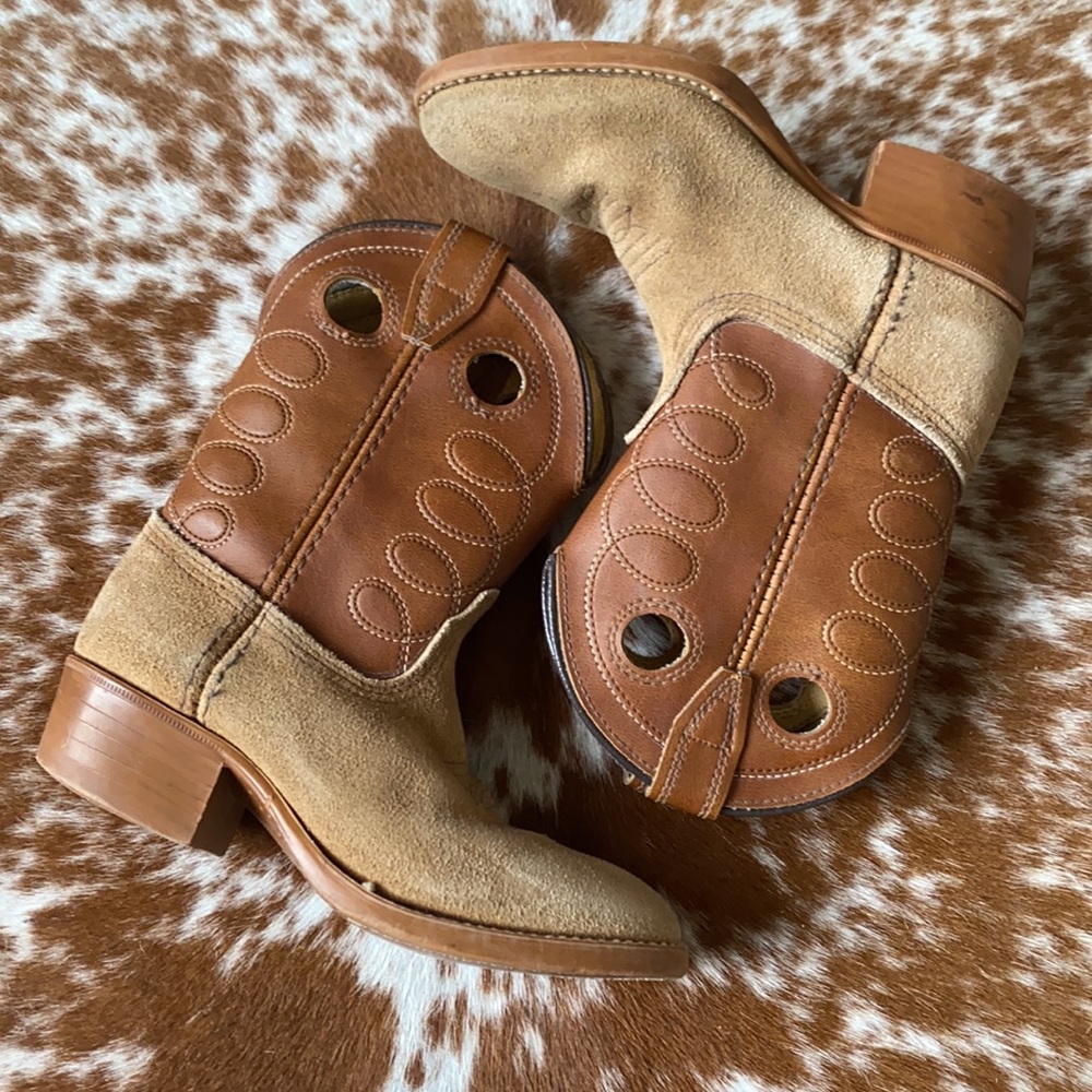 Acme suede Leather Cowboy boots